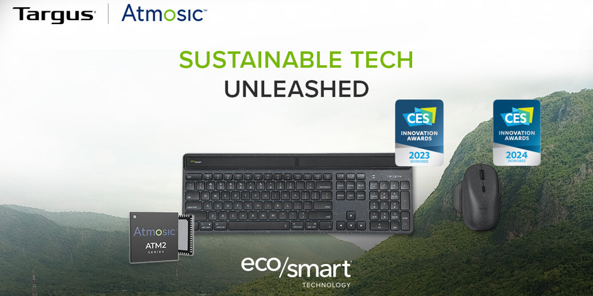 Targus Wins CES 2024 Innovation Award using Atmosic ATM2 based Bluetooth LE SoC for its ErgoFlip EcoSmart Mouse