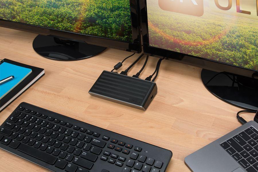 Dual UHD USB Docking Station With DisplayLink's Flagship Chipset