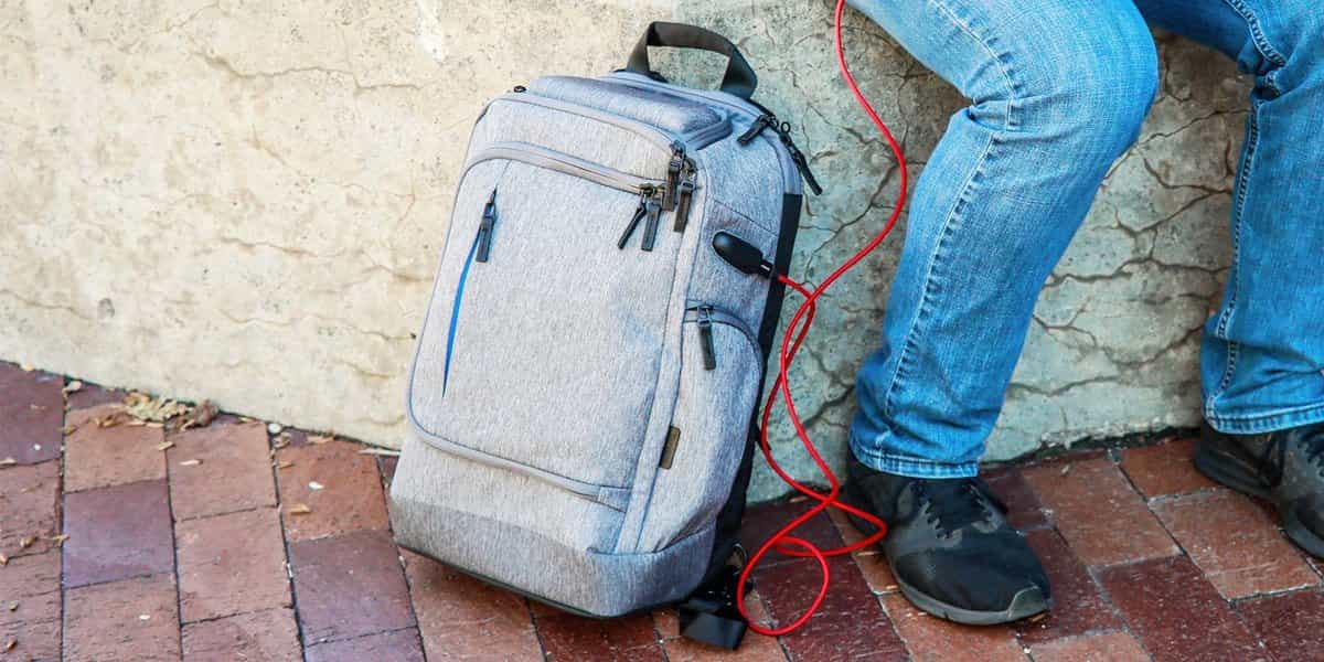 backpack multiple laptops Multi-Pocket USB Travel Voyager Travel Max - up to 16" Purple Orchid Headset Access Laptop Travel Tips: Checked or