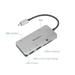 USB-C Multi-Port Single Video Adapter and Card Reader with 100W PD Pass-Thru