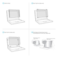 4Vu™ Privacy Screen for 15” Laptops (4:3) with Flip Attachment