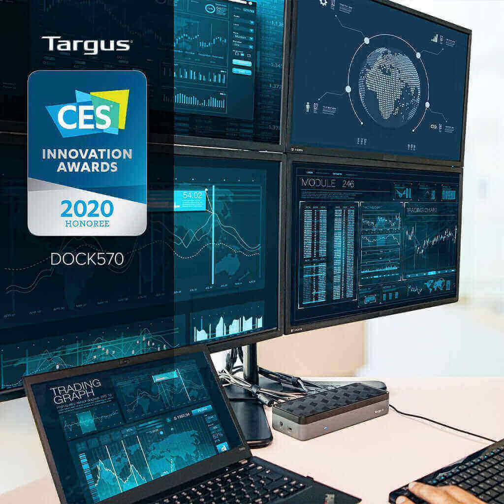 Targus Named CES 2020 Innovation Awards Honoree for World’s First USB-C Universal Quad 4K Docking Station with Power