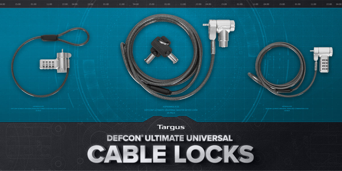 Targus’ New DEFCON™ Ultimate Universal Cable Lock Series Provides Simple and Cost-Effective Solution to Protecting Laptops and Other Devices from Theft