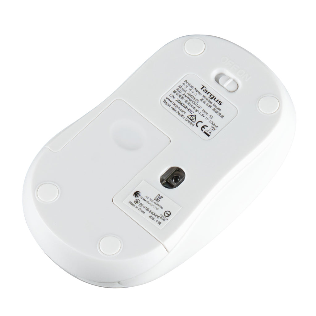 Mouse Model Numbers W600 Hi-Def Wireless Optical Mouse, White | Targus