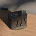 20W World Travel Adapter with USB Ports