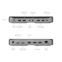 USB-C® Dual Host Hybrid Triple Video KVM Docking Station with Dual 100W Power