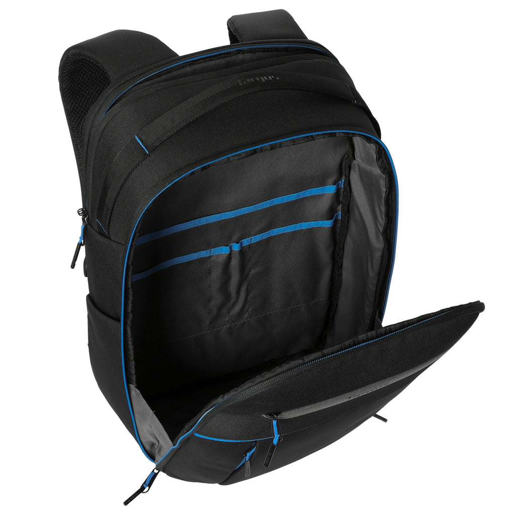 backpack designed for 16-inch laptops tsb196us black navy trim Targus 15-16" Coastline EcoSmart Backpack, Black