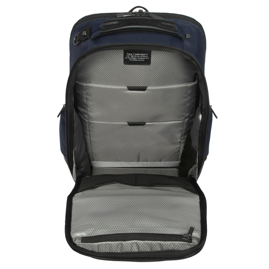 bleu trolley laptop backpack bag black blue-tb-513 15-16" HeritageLuxe Backpack, Blue