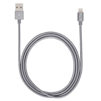 iStore Lightning Charge 4ft (1.2m) Braided Cable (Space Gray)