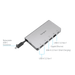 USB-C Ethernet Adapter with 3x USB-A Ports and 1x USB-C Port with 100W PD Pass-Thru