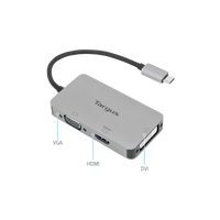 USB-C Single Video Adapter with 4K HDMI/DVI/ VGA
