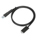 1M USB-C® Male to USB-C® Male 10 Gbps Screw-In Cable with USB-A Tether