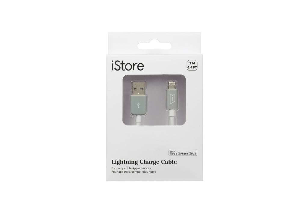 iStore Lightning Charge 6.7ft (2m) Cable (White)