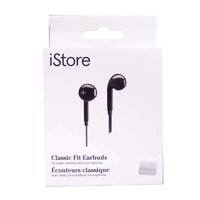 iStore Classic Fit Earbuds (Glossy Black)