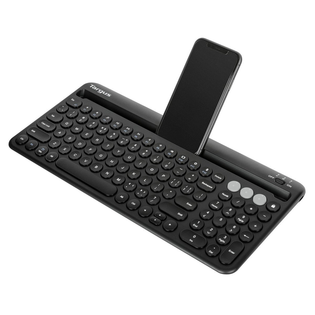 Som regel lemmer søm Multi-Device Bluetooth® Antimicrobial Keyboard with Tablet/Phone Cradl