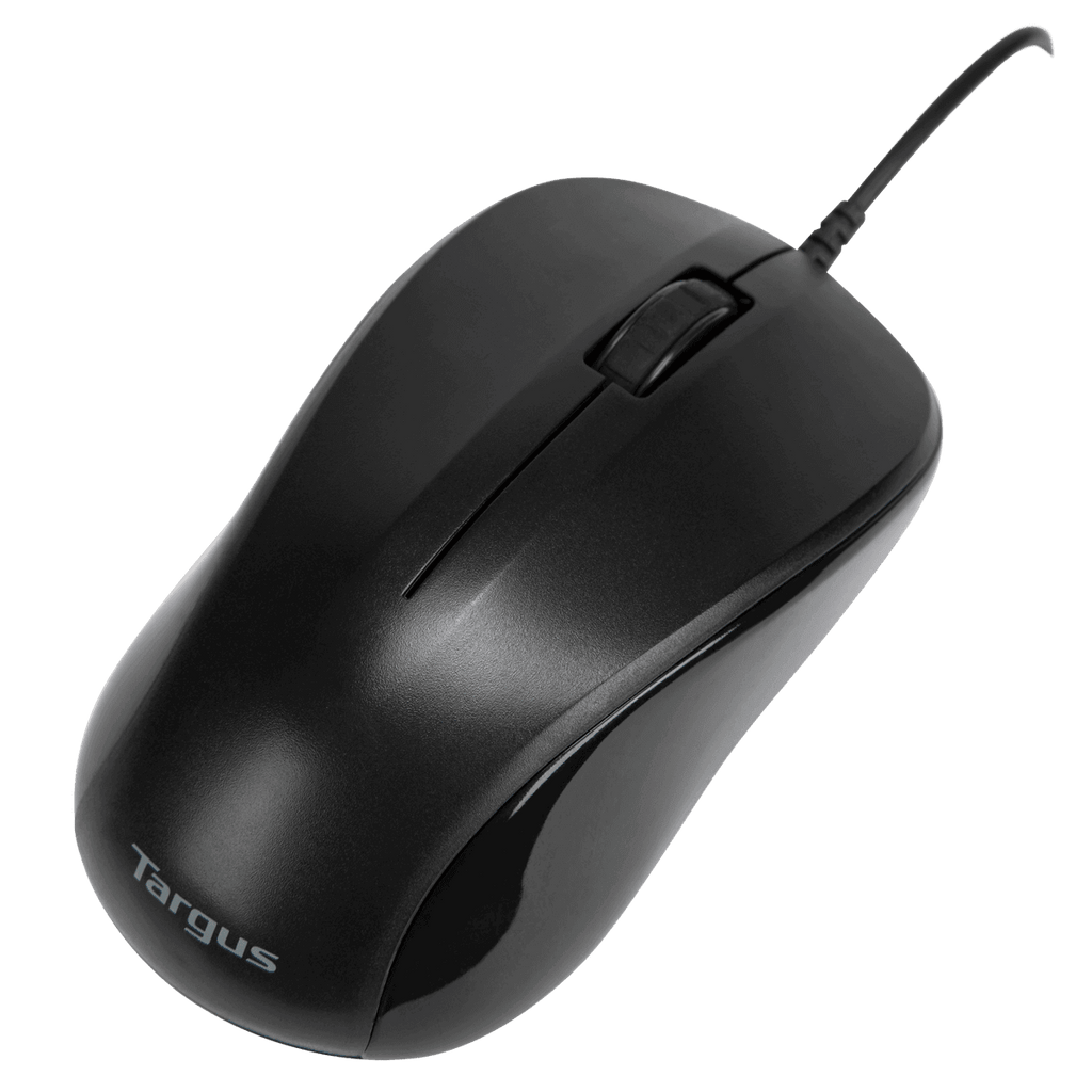 USB Optical Laptop Mouse (AMU80US) - Top Right Angle View