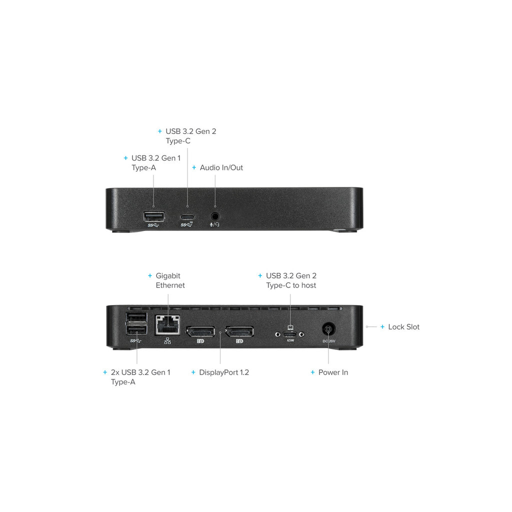 Targus Universal Docking Station, USB-C DV4K Supporting Dual Monitors, with 65W Power Delivery, Plus HDMI Ethernet and Audio Ports - Black (DOCK310EUZ Targus Universal Docking Station, USB-C DV4K Supporting Dual Monitors, with 65W Power Delivery, Plus HDMI Ethernet and Audio Ports - Black (DOCK310EUZ