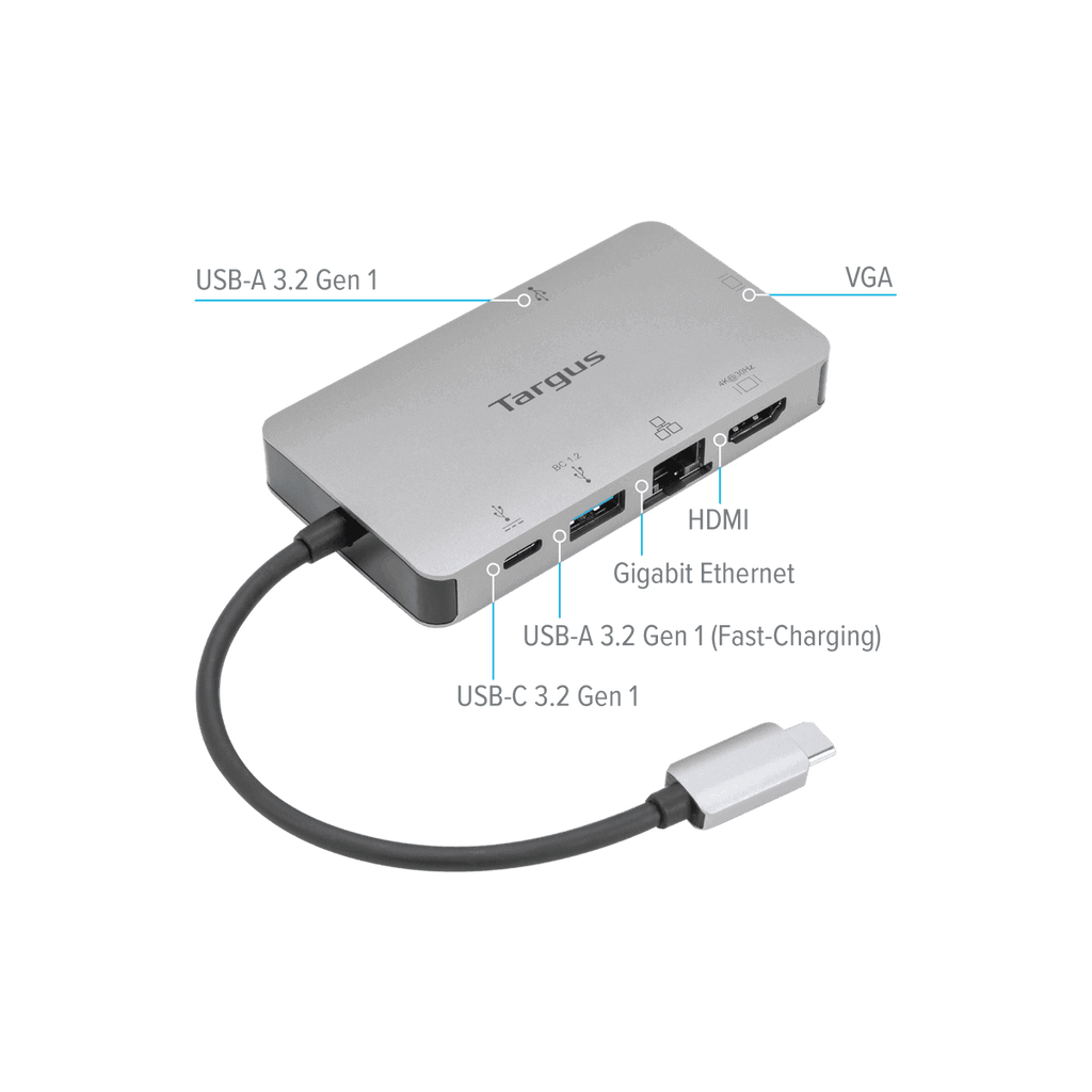 DIGITUS USB-C Docking Station 8-Port HDMI USB RJ45 SD