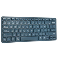 Compact Multi-Device Bluetooth® Antimicrobial Keyboard (Blue)