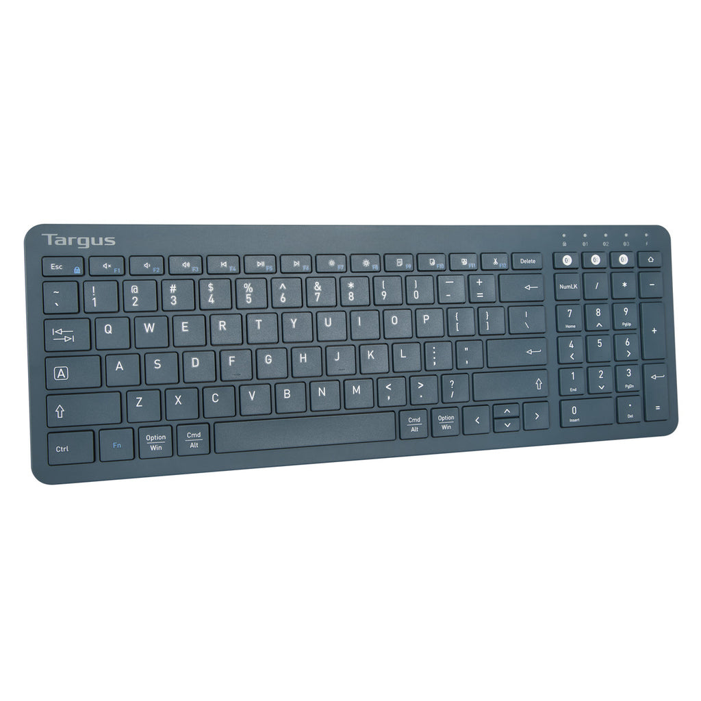 Midsize Multi-Device Bluetooth® Antimicrobial Keyboard (Blue)