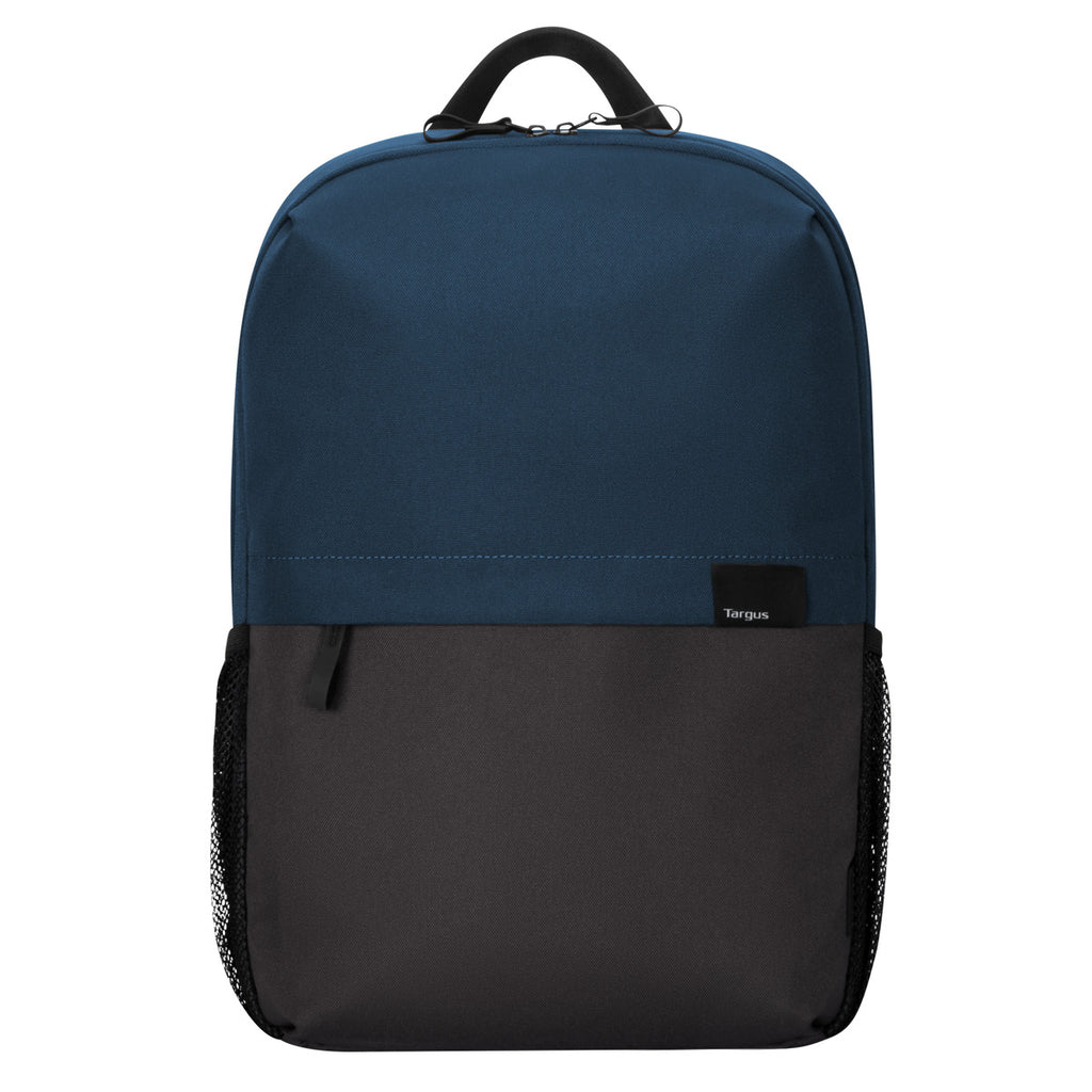 Color Block Multi-pocket College Style Functional Backpack
